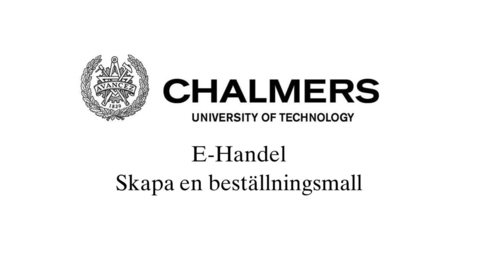 Thumbnail for Skapa en beställningsmall - Create a requisition template