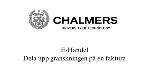 Thumbnail for Dela upp granskningen på en faktura - Divide the review of a invoice between different departments
