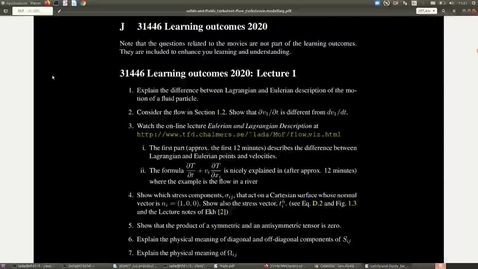 Thumbnail for TME226 Lecture Fluid Mechanics 2. Navier-Stokes, Energy equations, conservative -- non-conservative, The Rayleigh problem