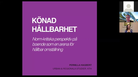 Thumbnail for Pernilla Hagbert: Könad hållbarhet
