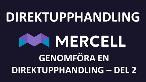 Thumbnail for Direktupphandling - Genomföra en direktupphandling Del 2