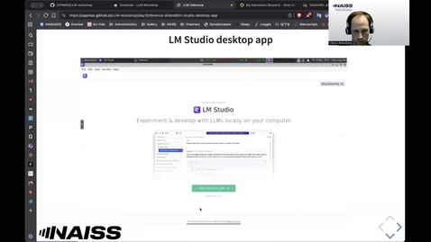 Thumbnail for NAISS LLM Workshop Nov 2025 part 1.3 LLM Inference