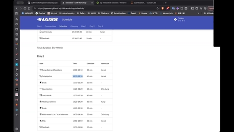 Thumbnail for NAISS LLM Workshop Nov 2025 part 2.2 Quantization