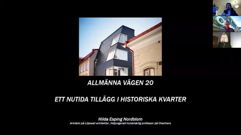 Thumbnail for Hilda Esping Nordblom: Nya bostadshus i Majorna