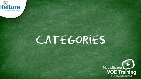 Thumbnail for MediaSpace Categories