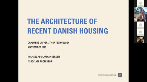 Thumbnail for Michael Asgaard Andersen: Bostadsutveckling i Danmark