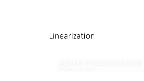 Thumbnail for 3.2.1 Linearization