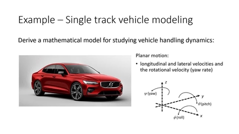 Thumbnail for 2.5.1 Single track model