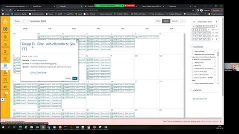 Thumbnail for Demo TimeEdit-integration Canvas