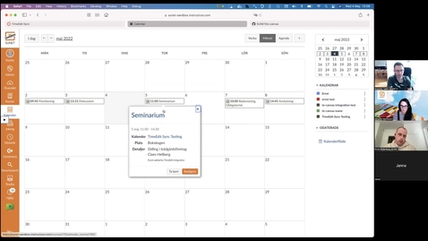 Thumbnail for Demo: Sunets integration mellan Canvas och TimeEdit