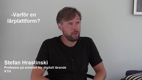 Thumbnail for Varför en lärplattform?