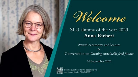 Thumbnail for Alumna of the year 2023 - award ceremony and lecture
