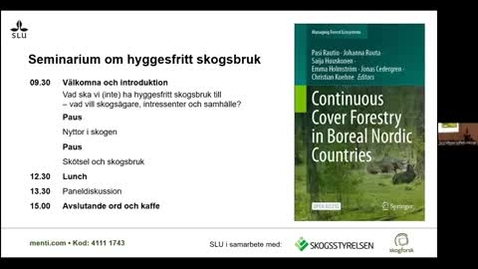Thumbnail for Seminarium om hyggesfritt skogsbruk 2025