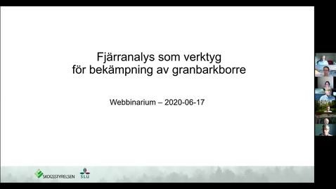 Thumbnail for Webbinarium: Fjärranalys som verktyg för bekämpning av granbarkborre 17 juni 2020
