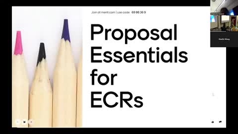 Thumbnail for Proposal Essentials for ECRs - Part 01 (SLUPA 2024)