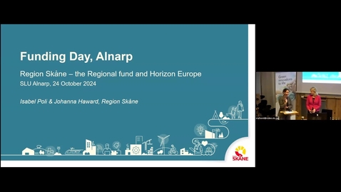 Thumbnail for Funding Day Alnarp 2024 - Part 05 Region Skåne