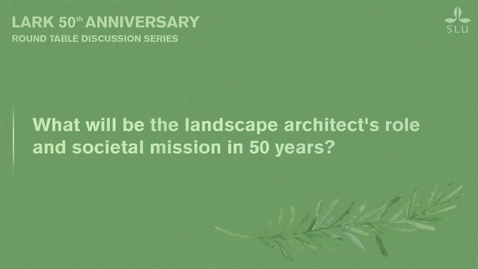 Thumbnail for Round table discussion in Swedish- LARK 50 Years