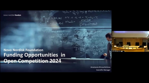 Thumbnail for Funding Day Alnarp 2024 - Part 03 Novo Nordisk Foundation