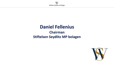 Thumbnail for Funding Day Ultuna 2025 - Part 03 Stiftelsen Seydlitz MP bolagen