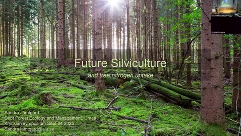 Thumbnail for Krycklan Symposium 2025 - Keynote speaker Sandra Jämtgård