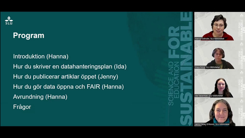 Thumbnail for Öppen tillgång, öppna data och datahanteringsplaner – så möter du finansiärernas krav