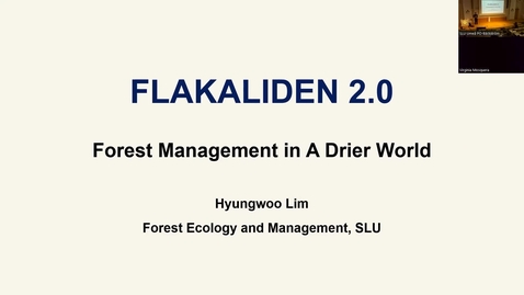 Thumbnail for Krycklan Symposium 2025 - Keynote speaker Hyungwoo Lim