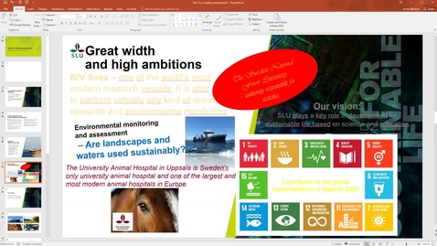 Thumbnail for Tips to improve your presentation