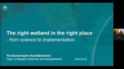 Thumbnail for Docentföreläsning NJ VT2026 - Pia Geranmayeh