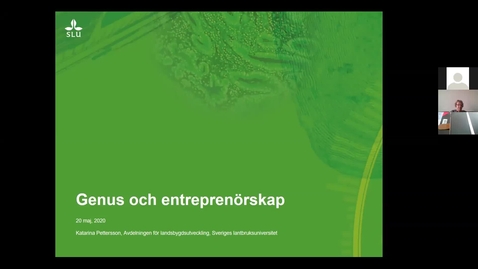 Thumbnail for Genusperspektiv på entreprenörskap 