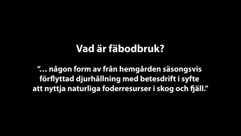 Thumbnail for Fäbodbruk och traditionell mjölkhushållning [Shieling or summer farming and traditional dairy production]