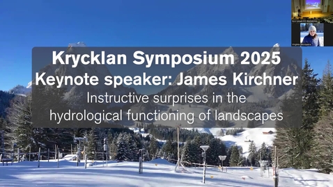 Thumbnail for Krycklan Symposium 2025 - Keynote speaker James Kirchner