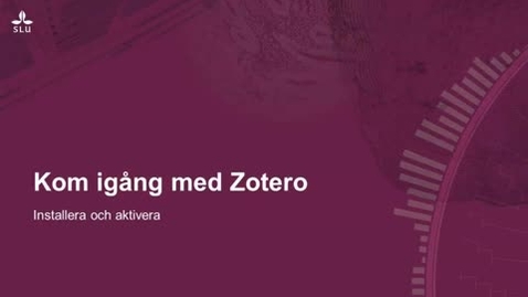 Thumbnail for Kom igång med Zotero