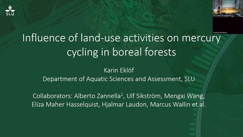 Thumbnail for Krycklan Symposium 2025 - Keynote speaker Karin Eklöf