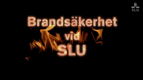 Thumbnail for Brandsäkerhet vid SLU