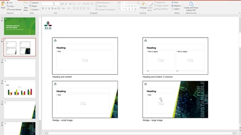 Thumbnail for Template slides for text and objects