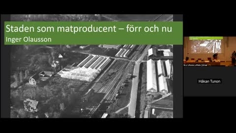 Thumbnail for Mångfaldskonferensen 2024: Inger Olausson - Staden som matproducent – förr och nu