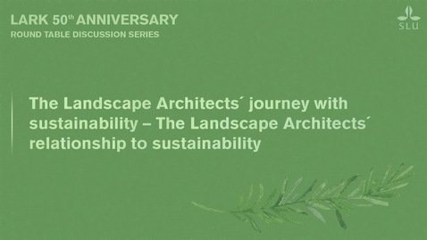 Thumbnail for LARK 50 Years - Third Round Table discussion
