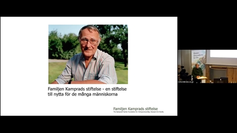 Thumbnail for Funding Day Alnarp 2024 - Part 04 Kamprad Family Foundation (på svenska)