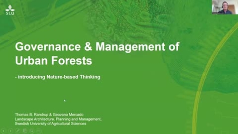 Thumbnail for Urban Forests 17 - Governance &amp; Management of Urban Forests