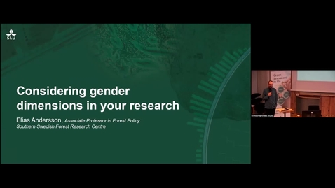 Thumbnail for Funding Day Alnarp 2024 - Part 07 Considering gender dimensions in your research