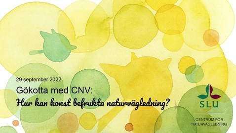 Thumbnail for Gökotta med CNV 29 september 2022 - Hur kan konst befrukta naturvägledning?