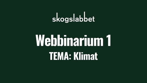 Thumbnail for Webbinarium för lärare - tema klimat