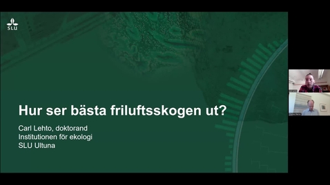 Thumbnail for Hur ser bästa friluftsskogen ut?
