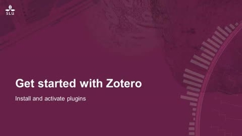 Thumbnail for Get started with Zotero