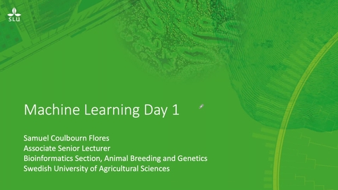 Thumbnail for Machine Learning Day 1 part1 (Ekman Ch 1)
