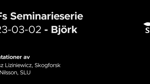 Thumbnail for ESFs Seminarieserie - Björk