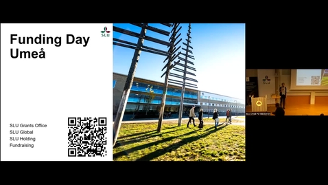 Thumbnail for Funding Day Umeå October 14 2025 -Part 01 Introduction
