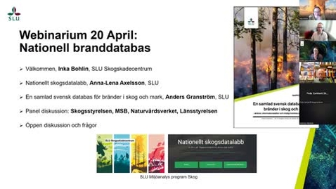 Thumbnail for Webinarium: Nationell branddatabas