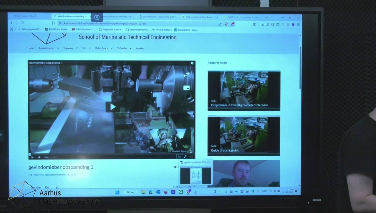 Slå indvendig gevind M30x1,5