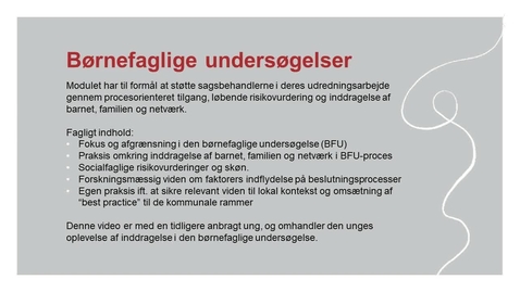 Thumbnail for Tutorial video - Børnefaglige undersøgelser.mp4